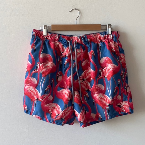 Ted Baker Other - Ted Baker 5” flamingo print swim trunks